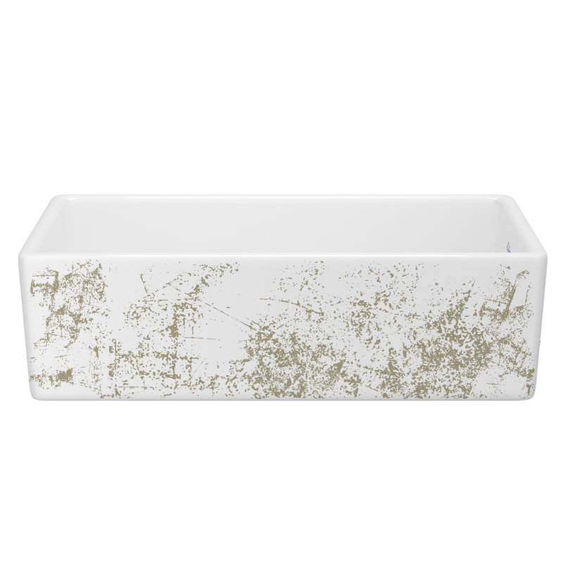 Shaker­­™ 36" Single Bowl Apron Front Fireclay Kitchen Sink, Metallic Gold