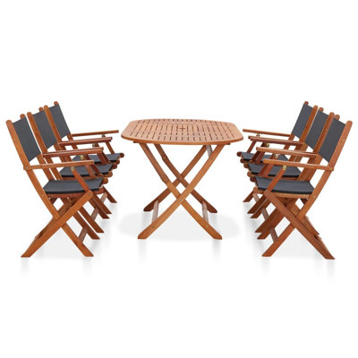 Azier Oval 6 - Person 160Cm Long Dining Set