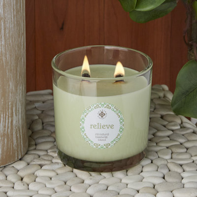 Bougie en pot parfumée Soulagement d'eucalyptus menthe