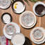 Pewter Stoneware Side/Cocktail Plate