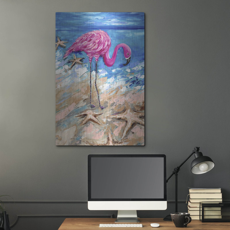 «Flamingo Of Bonaire» par Estelle Grengs, H 36 po x l 24 po