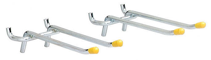 Steel Pegboard Hooks, 4"