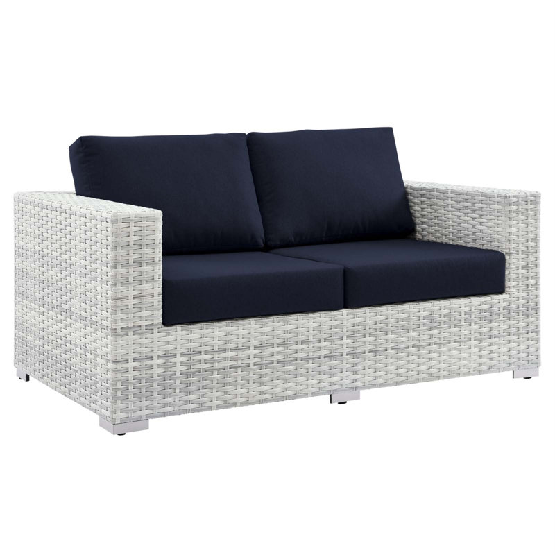 Convene Outdoor Patio Loveseat, Navy