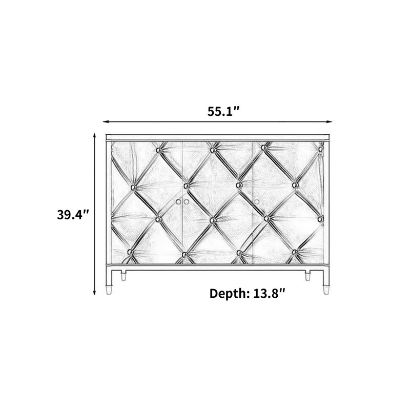 Advanced light luxury sense sideboard cabinet