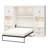 Elwina Full Murphy Wall Bed Bundle With 2 Side Cabinets-100652937