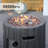 Winon Cylinder Concrete Propane Smokeless Fire Pit