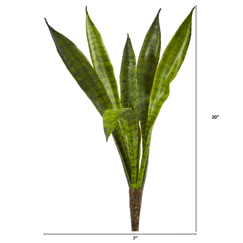 Ensemble de 6 plantes sansvieria artificielles