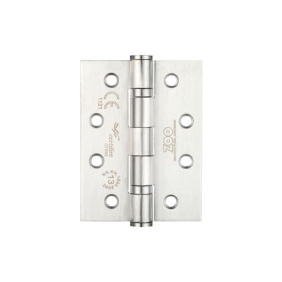 10.2cm H x 7.5cm W Butt Bearing 3 Door Hinges