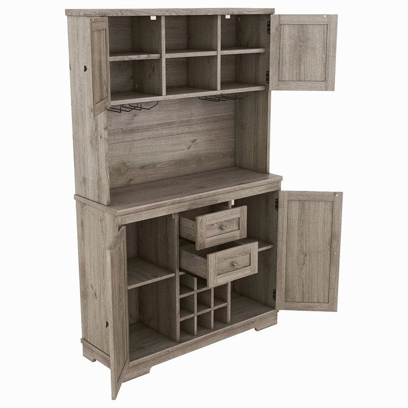 Armoire de cuisine avec bar Coffee Coffee, Chêne