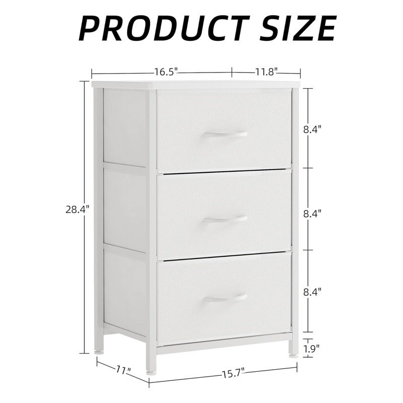 Chest of Drawers, White