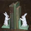 Jakubowska Bunny Cast Iron Bookends