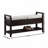 Meleze Espresso Storage Shoe Bench
