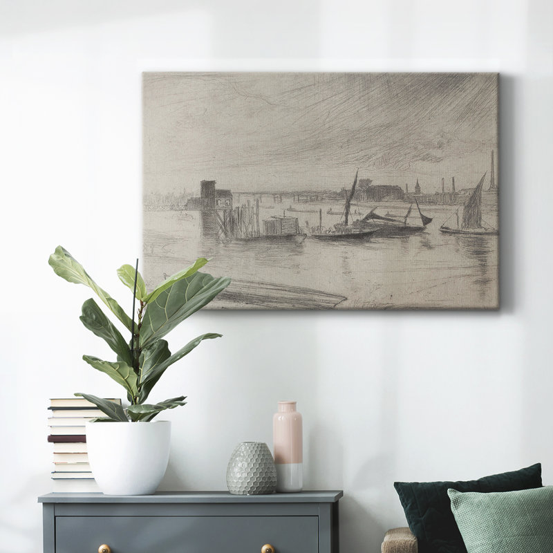 «Vintage Nautical - Cxxxiv» sur, Toile tendue, H 9 po x l 13 po x P 1,5 po