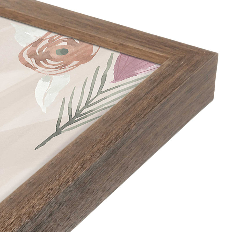«Impressions I» par Dina June, reproduction d'art, H 20 po x l 30 po, Brun