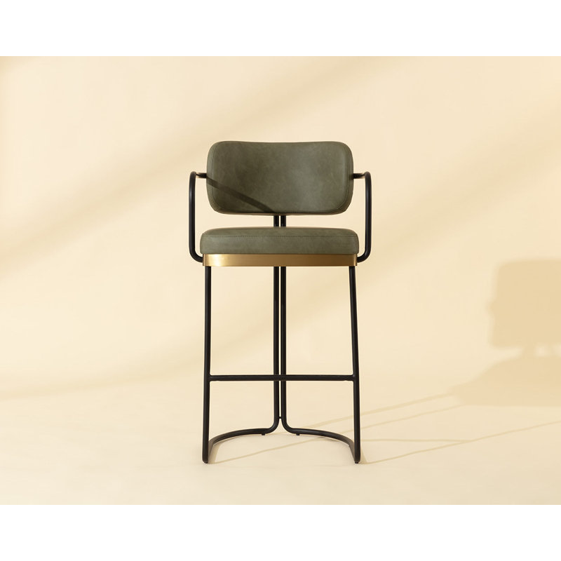 JALEN Upholstered Stool with Metal Frame