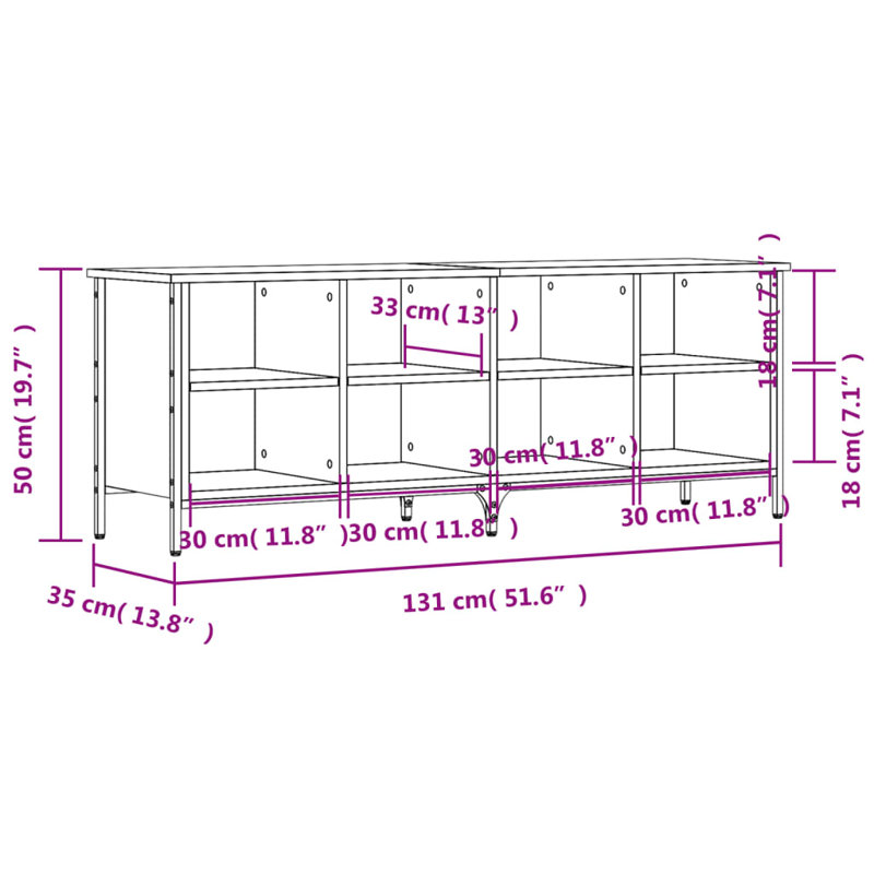 8 Pair Shoe Rack, Grey Sonoma