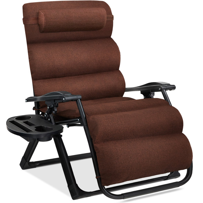 Rodriga Folding Zero Gravity Chair, Woodland Brown