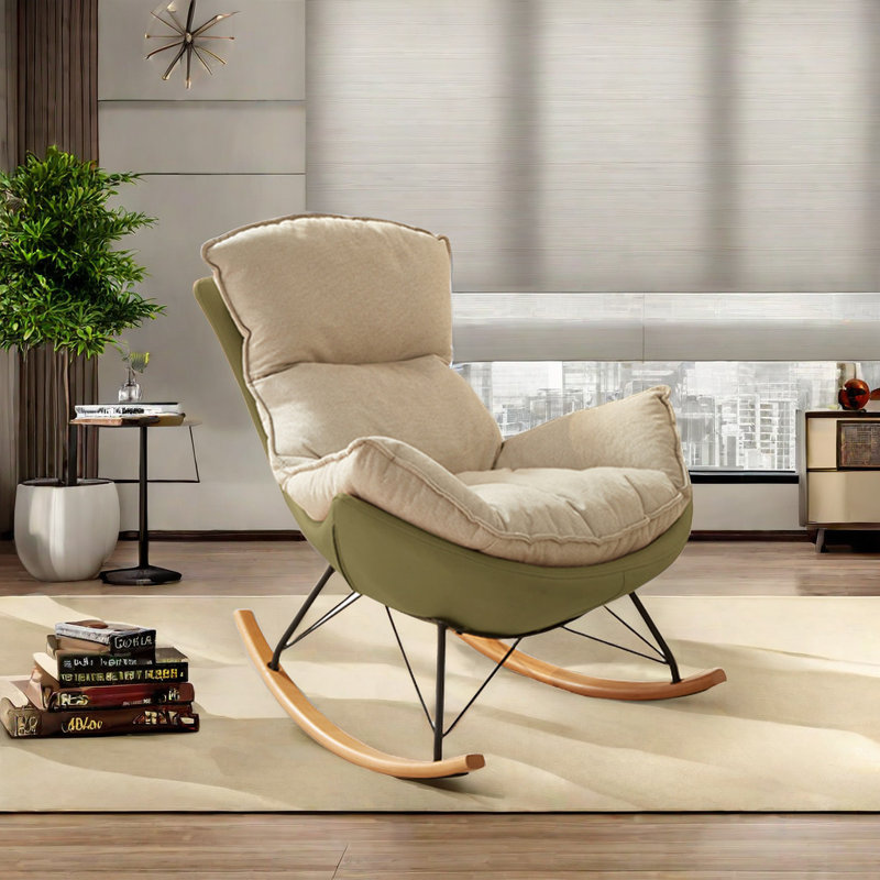 Premium comfort Rocking chair, Green
