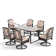 Argyri Rectangular 6 - Person 64" Long Dining Set with Cushions