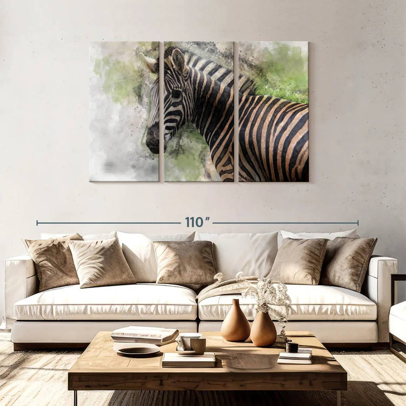 Brampt Magnificent Zebra, 48" H x 74" W