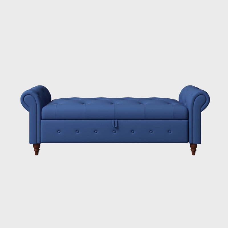 Banc de rangement Kratzerville, Bleu marine