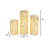 Lighted Glass Luminary Set with Timer
