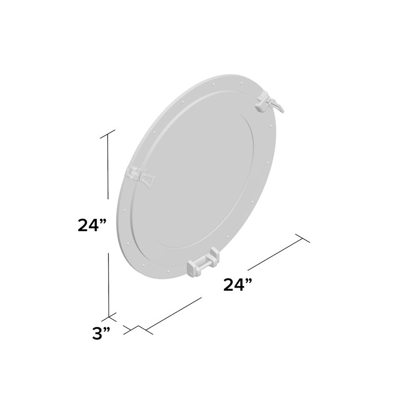 Miroir bronze, Bronze, H 17 po x l 17 po