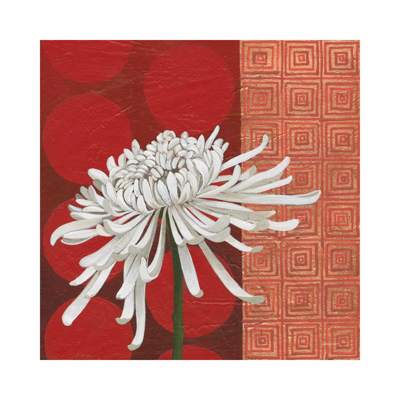Morning Chrysanthemum II 1 Piece Wrapped Canvas Painting, 30.48cm H x 30.48cm W x 1.905cm D