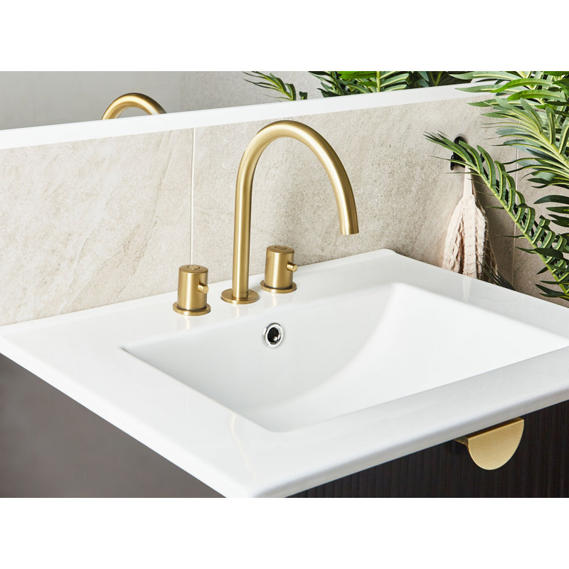 Basin Mixer Tap Magnuson Brass Silver, Gold