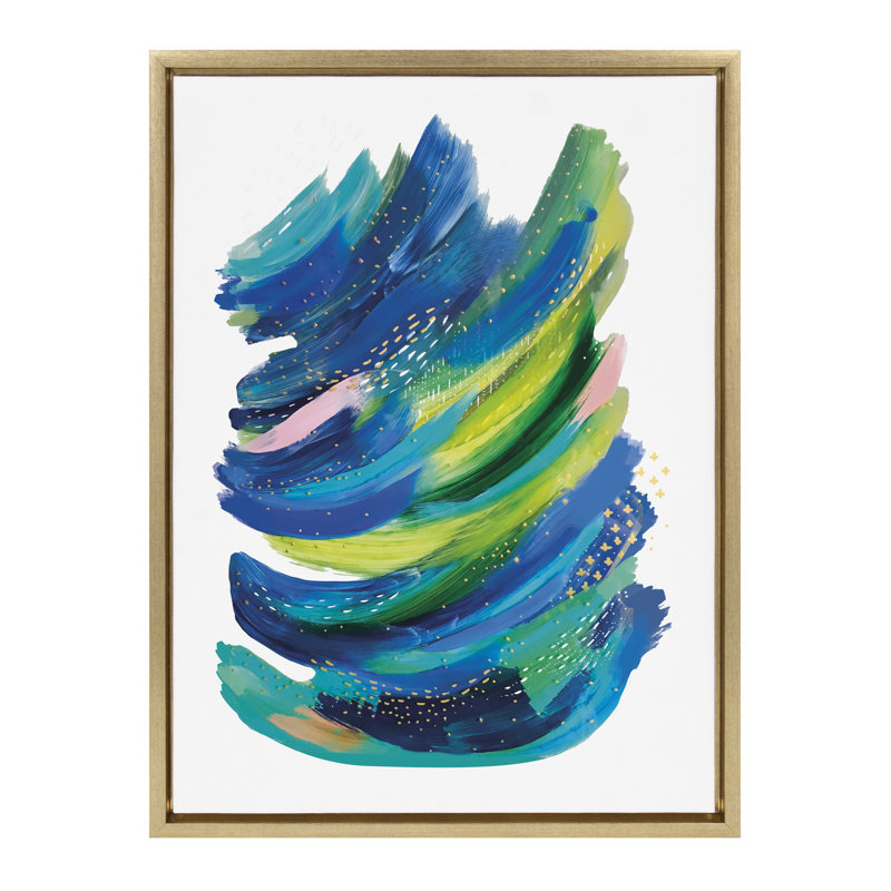 «Bright Abstract 2» par Jessi Raulet de Ettavee, reproduction d'art sur toile encadrée, L 24 po x H 18 po
