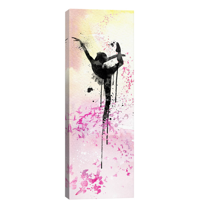 Floating Ballet Dance - Wrapped Canvas Panoramic Print, 30.48 cm H x 91.44 cm W x 1.91 cm D
