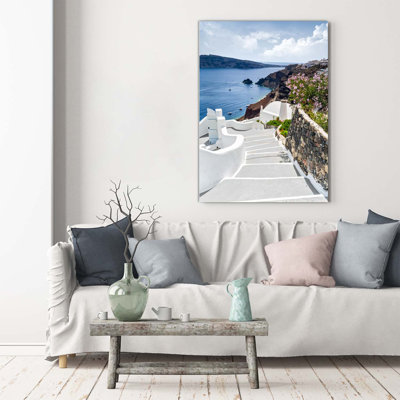 Santorini Greece - Wrapped Canvas Print