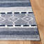 Tapis bleu marine / ivoire tissé à plat à la main Adalyn-994291693