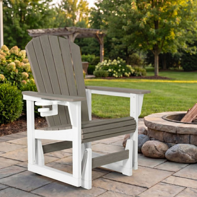 Benno Adirondack Glider, White