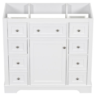 35.6'' Single Bathroom Vanity Base Only in White