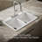Riverby 33" Top-Mount Double-Bowl Workstation Kitchen Sink-106282049