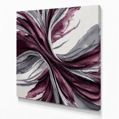 Aquarelle abstraite 94, art mural sur toile brune