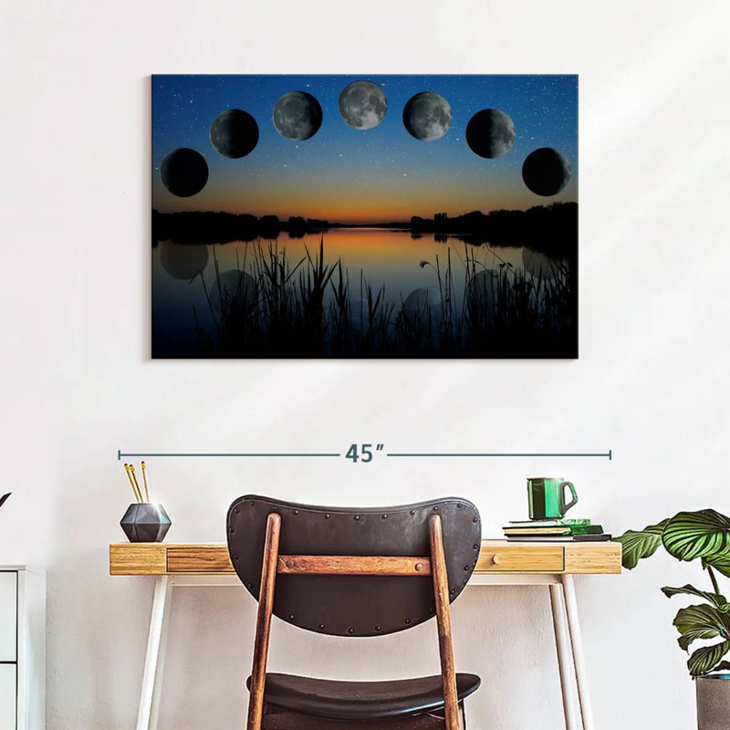 Oberle Lunar Phase Sequence, 26" H x 39" W