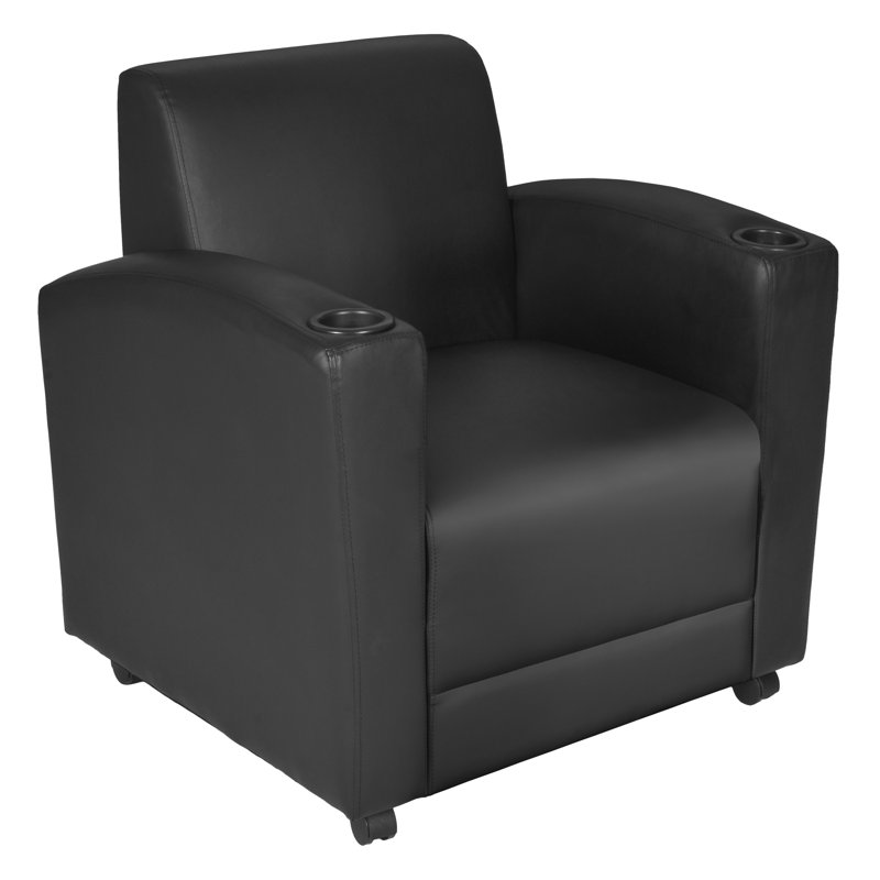 Fauteuil de réception l 31 po Nova, Noir