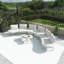 Ensemble de conversation de patio 8 pièces en aluminium avec coussins beiges-1700506052