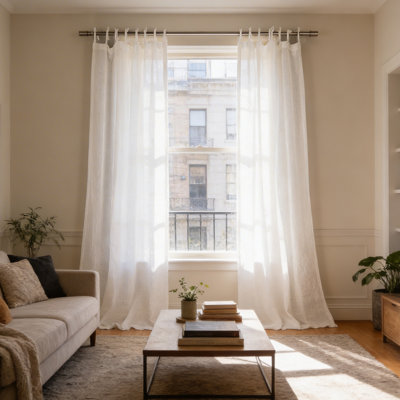 Jaylene Sheer Tie Top Curtain