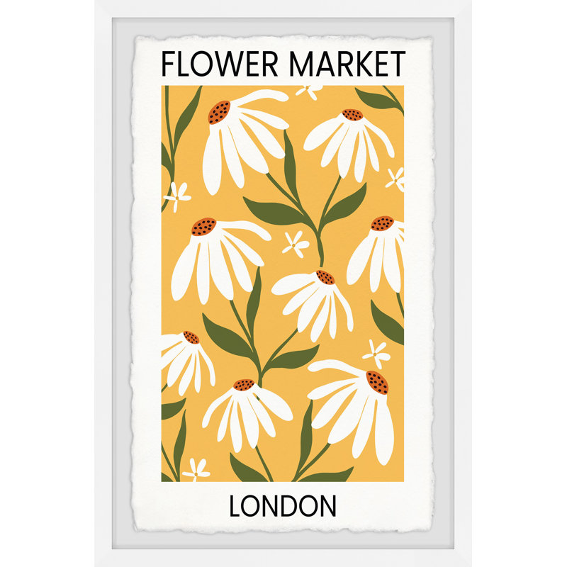 London Flower Market par Marmont Hill - reproduction de cadre photo, H 45 po x l 30 po x P 1,5 po