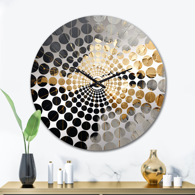 Sohn - Horloge murale peinture abstraite, Très grand