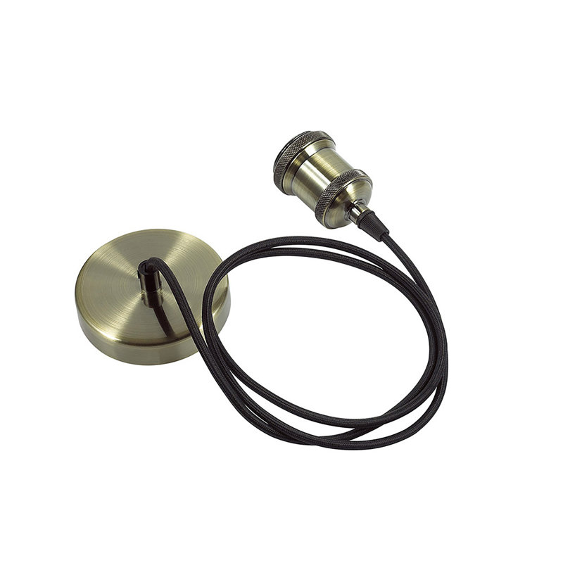 Capron 1 - Light Single Pendant, Antique Brass/Antique
