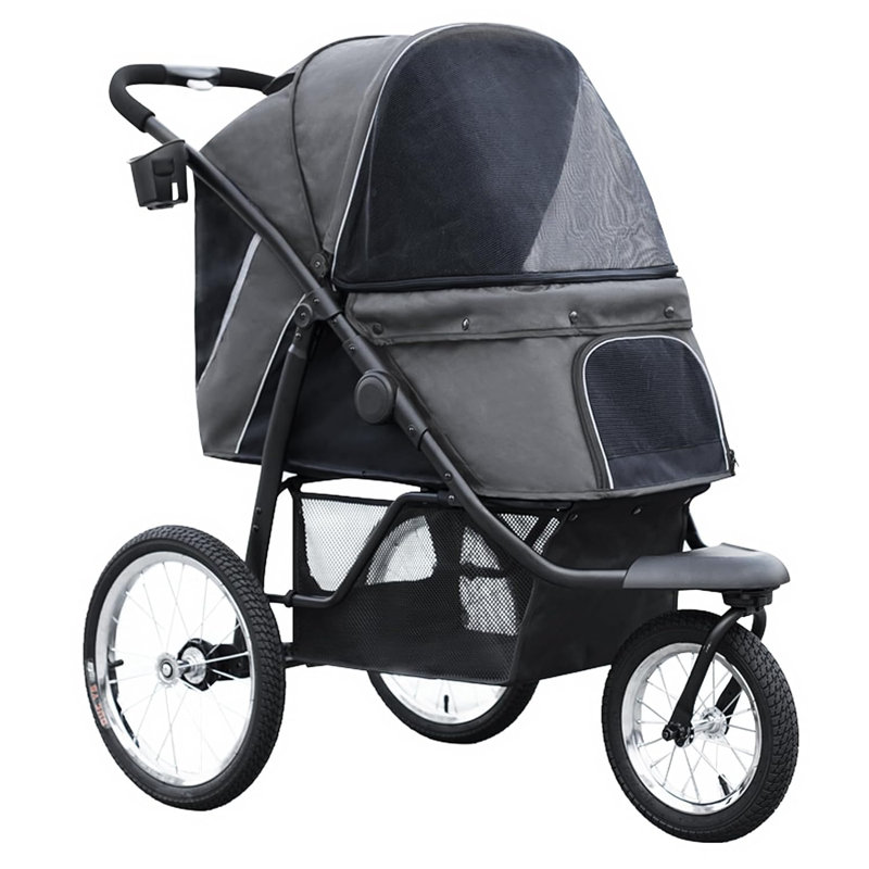 Remorque pliable pour animaux, Gris