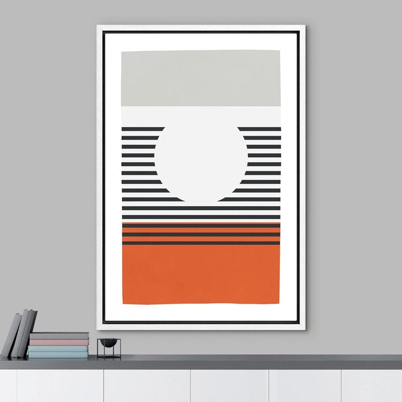 Abstrait, blocs de couleurs vibrantes, Mid-Century, bloc coloré, paysage, formes abstraites, illustrations, œuvre d'art moderne, bohème