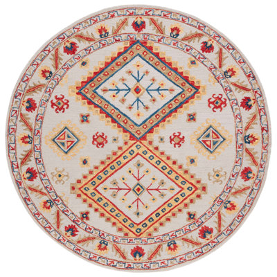 Vahakn Hand Tufted Wool Geometric Rug