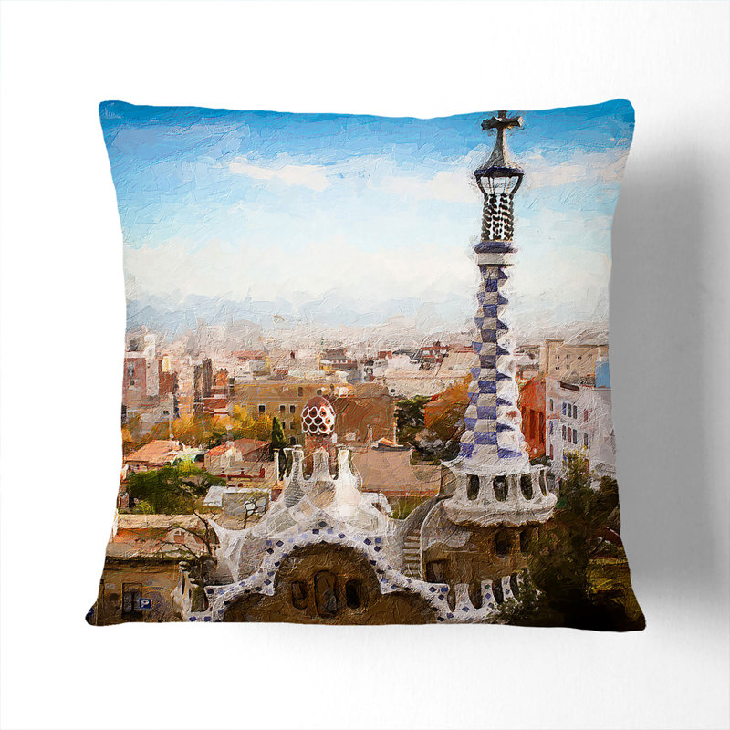 Square Throw Cushion, 40cm H x 40cm W x 15cm D