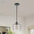 1-light 7.67" Wide Kitchen Island Light With Rippled Glass For Kitchen Island-512223532