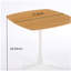 Ensemble de salle à manger 1 + 4,5 pièces, table de salle à manger de style Mid-Century pour 4 à 6 personnes avec plateau en panneau de fibres à densité moyenne, table de salle à manger à piédestal, table basse de loisirs, ensemble blanc-1154498734